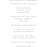 "A Wedding Watercolor" - Wedding Programs in Cornflower by Chris Griffith - Detail