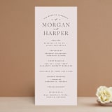 "Coco" - Wedding Programs in Linen by Carly Reed Walker - Front