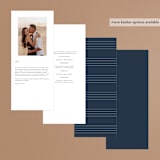 "Georgetown" - Wedding Programs in Oxford by Stacey Meacham - Back of Card Options