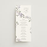 "Sweeping Vine" - Wedding Programs in Periwinkle by Itsy Belle Studio - Front