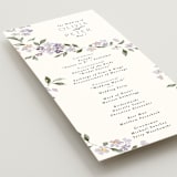 "Sweeping Vine" - Wedding Programs in Periwinkle by Itsy Belle Studio - Detail