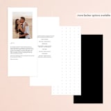 "Slate" - Wedding Programs in Bridal Veil by Up Up Creative - Back of Card Options