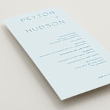 "Juniper" - Wedding Programs in Capri by Blustery August - Detail