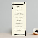 "Crossroads" - Wedding Programs in Ink by Iveta Angelova - Front