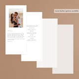 "Happily Ever After" - Wedding Programs in Buff by Sara Hicks Malone - Back of Card Options
