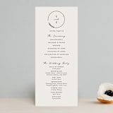 "Connect" - Wedding Programs in Almond by Brianne Larsen - Front