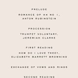 "Ivy" - Wedding Programs in Ecru by Carly Reed Walker - Detail