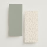 "Soft Arch" - Wedding Programs in Sage by Erica Krystek - Back of Card Options