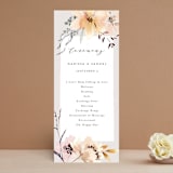 "Sonnet" - Wedding Programs in Almond by Petra Kern - Front