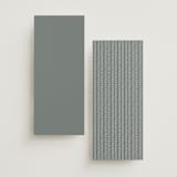 "Mountainview" - Wedding Programs in Pewter by Sarah Brown - Back of Card Options