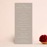 "Mystique" - Wedding Programs in Linen by Ashley Rosenbaum - Front