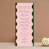 "modern tropics" - Wedding Programs in Blush by Baumbirdy - Front