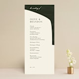 "Warner" - Wedding Programs in Emerald by Carrie ONeal - Front