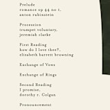 "Warner" - Wedding Programs in Emerald by Carrie ONeal - Detail