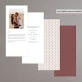 "Around" - Wedding Programs in Cloud by Kaydi Bishop - Back of Card Options