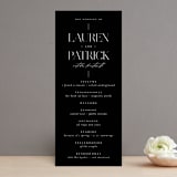 "Modern Type" - Wedding Programs in Moon by Heather Cairl - Front