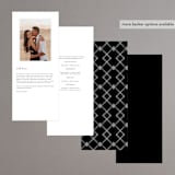 "Modern Type" - Wedding Programs in Moon by Heather Cairl - Back of Card Options