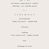 "ridge" - Wedding Programs in Natural by Kate Ahn - Detail