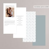"Modern Crest" - Wedding Programs in Sea by Kristen Smith - Back of Card Options