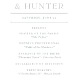 "Modern Crest" - Wedding Programs in Sea by Kristen Smith - Detail