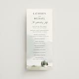 "Estate" - Wedding Programs in Sky by Rebecca Durflinger - Front