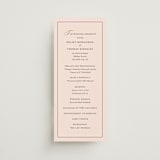 "Story Line" - Wedding Programs in Petal by Kimberly FitzSimons - Front