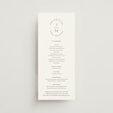 "Picture Perfect" - Wedding Programs in Opal by Jennifer Postorino - Front