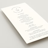 "Picture Perfect" - Wedding Programs in Opal by Jennifer Postorino - Detail