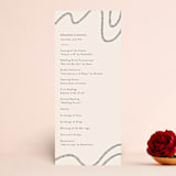 "Wavy" - Wedding Programs in Jet by Jen Owens - Front