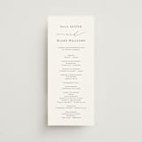 "Breathe" - Wedding Programs in Linen by Jennifer Postorino - Front