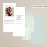 "Blue Jean Baby" - Wedding Programs in Ocean by Chelsea Petaja - Back of Card Options