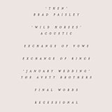 "Mountains" - Wedding Programs in Ivory by Angela Thompson - Detail