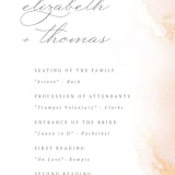 "The whisper of the waves" - Wedding Programs in Sunrise by Helen Halik - Detail