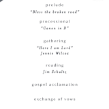"Painted Trails" - Wedding Programs in Navy by Alethea and Ruth - Detail
