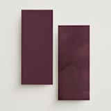 "Dried Floral Wreath" - Wedding Programs in Cabernet by Erin Deegan - Back of Card Options