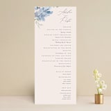 "Wildflower Wreath" - Wedding Programs in Sky by Grace Kreinbrink - Front
