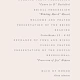 "Wildflower Wreath" - Wedding Programs in Sky by Grace Kreinbrink - Detail