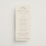"Delicate monogram" - Wedding Programs in Ecru by Hooray Creative - Front