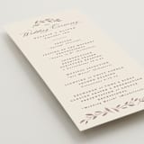 "Delicate monogram" - Wedding Programs in Ecru by Hooray Creative - Detail