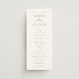 "Ashbury" - Wedding Programs in Ink by Kristie Kern - Front