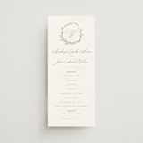 "Romantic Wreath" - Wedding Programs in Chantilly by Wildfield Paper Co - Front