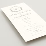 "Romantic Wreath" - Wedding Programs in Chantilly by Wildfield Paper Co - Detail
