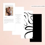 "dance moves" - Wedding Programs in Tuxedo by Angela Garrick - Back of Card Options