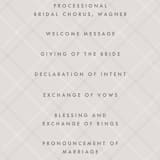 "Winter Birch" - Wedding Programs in Natural by Melanie Severin - Detail