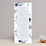 "Love Story" - Wedding Programs in Indigo by Leah Bisch - Front