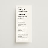 "Make it official" - Wedding Programs in Panda by Lea Delaveris - Front