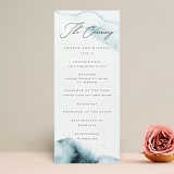 "Ocean Vibes" - Wedding Programs in Sky by Marina Onoprienko - Front