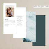 "Ocean Vibes" - Wedding Programs in Sky by Marina Onoprienko - Back of Card Options