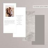 "Apropos" - Wedding Programs in Au Lait by Design Lotus - Back of Card Options