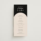 "Little party big love" - Wedding Programs in Noir by Jessica Corliss - Front